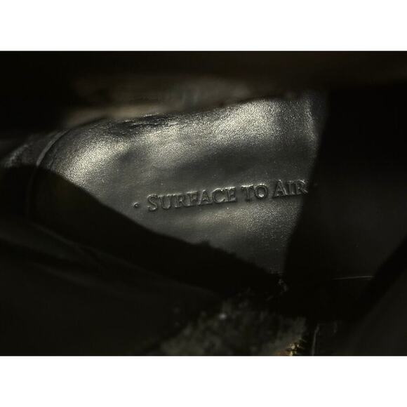 Women’s Surface to Air Designer Archival Luxury Motorcycle Biker Black Boots - Picture 8 of 9